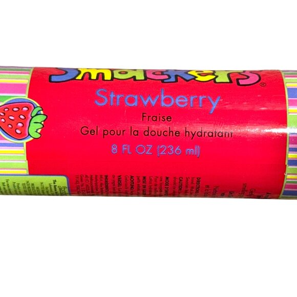 Vintage BONNE BELL Smackers STRAWBERRY SHOWER GEL 8 fl oz Bubble Font VERY RARE! - Picture 6 of 7